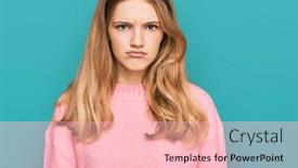  Presentation with swimming beautiful girl swims underwater - Audience pleasing presentation consisting of beautiful-young-caucasian-girl-wearing backdrop and a lemonade colored foreground