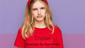  Presentation with beautiful young girl red - Amazing presentation theme having beautiful-young-caucasian-girl-wearing backdrop and a red colored foreground