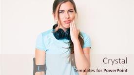  Presentation with illness - Cool new theme with beautiful-young-caucasian-woman-wearing backdrop and a lemonade colored foreground