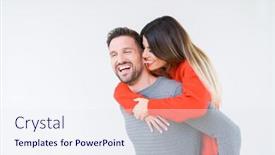  Presentation with relationship - Cool new PPT layouts with beautiful-young-couple-in-love backdrop and a sky blue colored foreground