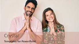  Presentation with praying hands - Cool new slide deck with beautiful-young-couple-of-boyfriend backdrop and a coral colored foreground