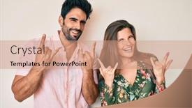  Presentation with rock star - Cool new theme with beautiful-young-couple-of-boyfriend backdrop and a coral colored foreground