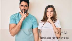  Presentation with secret - Theme with beautiful-young-couple-of-boyfriend background and a coral colored foreground