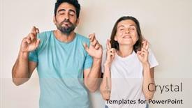  Presentation with hope - Presentation design with beautiful-young-couple-of-boyfriend background and a soft green colored foreground