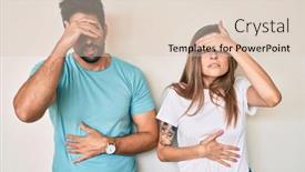  Presentation with flu virus - Beautiful presentation featuring beautiful-young-couple-of-boyfriend backdrop and a lemonade colored foreground