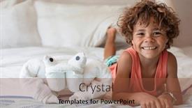  Presentation with diverse family - Theme with beautiful-young-diverse-boy-sitting background and a tawny brown colored foreground