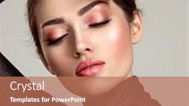  Presentation with living coral - PPT theme having beautiful young fashion woman with living coral lipstick attractive white girl wears luxury jewelry glamour fashion model with bright make-up at studio stylish fashionable concept bracelet background and a coral colored foreground