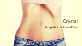  Presentation with anorexia - Beautiful slides featuring beautiful young female with anorexia backdrop and a cream colored foreground