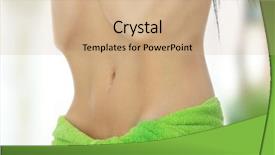  Presentation with anorexia - Colorful PPT layouts enhanced with beautiful young female with anorexia backdrop and a coral colored foreground