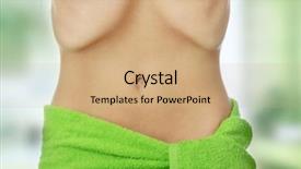  Presentation with anorexia - Slides having beautiful young female with anorexia background and a coral colored foreground