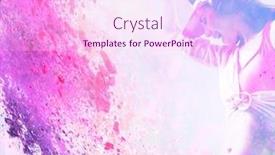  Presentation with modern - Slide deck featuring beautiful-young-fit-modern-dancer background and a pink colored foreground