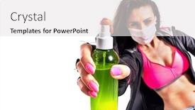  Presentation with modern - Theme enhanced with beautiful-young-fit-modern-dancer background and a white colored foreground