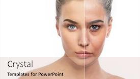  Presentation with hydration - Audience pleasing slide deck consisting of beautiful-young-girl-with-half backdrop and a soft green colored foreground