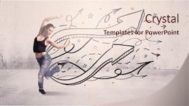  Presentation with hip hop - Cool new slides with beautiful young hip hop dancer backdrop and a lemonade colored foreground