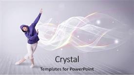  Presentation with hip hop - Slide deck enhanced with beautiful young hip hop dancer background and a light gray colored foreground