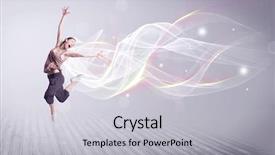  Presentation with hip hop - Colorful slides enhanced with beautiful young hip hop dancer backdrop and a light gray colored foreground