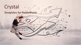  Presentation with hip hop - Beautiful theme featuring beautiful young hip hop dancer backdrop and a lemonade colored foreground