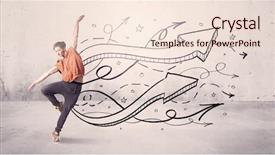  Presentation with hip hop dancing - Presentation enhanced with beautiful young hip hop dancer background and a lemonade colored foreground