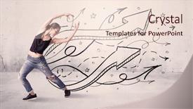  Presentation with hip hop - Slides consisting of beautiful young hip hop dancer background and a lemonade colored foreground