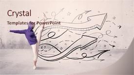  Presentation with hip hop - Slide deck enhanced with beautiful young hip hop dancer background and a lemonade colored foreground