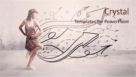  Presentation with hip hop dancing - Slide deck consisting of beautiful young hip hop dancer background and a lemonade colored foreground