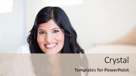  Presentation with indian woman - Audience pleasing PPT layouts consisting of beautiful young indian woman portrait backdrop and a  colored foreground