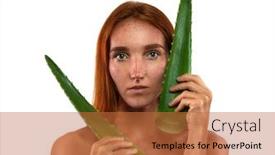  Presentation with beautiful skin - Slides with beautiful-young-red-hair-woman background and a red colored foreground