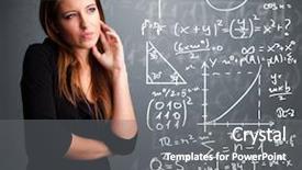  Presentation with young children at school - PPT theme having beautiful young school girl thinking background and a gray colored foreground