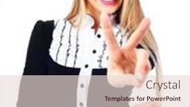  Presentation with successful - Amazing presentation theme having beautiful-young-successful-businesswoman-showing backdrop and a lemonade colored foreground