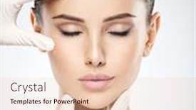  Presentation with plastic surgery - Audience pleasing slide deck consisting of beautiful-young-woman-before-plastic backdrop and a lemonade colored foreground