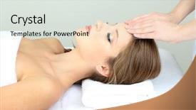  Presentation with salon - Slide set featuring ramadan - muslim modern mother with son background and a coral colored foreground