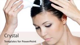  Presentation with black women beautiful woman - Audience pleasing PPT layouts consisting of beautiful young woman dye backdrop and a lemonade colored foreground