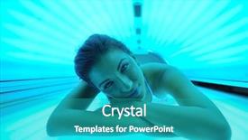  Presentation with young sing woman singing young - Amazing presentation design having beautiful young woman have tanning backdrop and a teal colored foreground