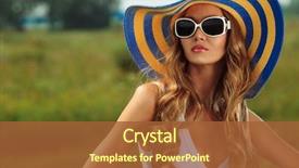  Presentation with hat - Cool new PPT layouts with photo of a beautiful plant in a winters day backdrop and a light gray colored foreground