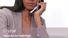  Presentation with speaking - Presentation featuring beautiful-young-woman-in-suit background and a  colored foreground