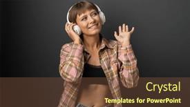  Presentation with bob hairstyle - Presentation with beautiful-young-woman-in-white background and a tawny brown colored foreground