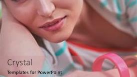  Presentation with beautiful green - Presentation consisting of beautiful-young-woman-lying background and a  colored foreground