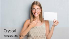  Presentation with open bible over grunge sandstone - Presentation having beautiful young woman over grunge background and a coral colored foreground