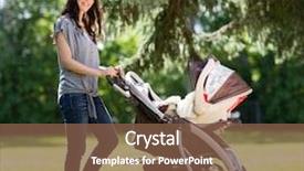  Presentation with beautiful young woman getting face - Presentation having cooked rice in a wooden bowl and spoon paddy on a wood background background and a soft green colored foreground