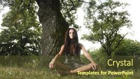  Presentation with teenagers - Cool new slides with beautiful young woman sitting under a tree taken in lipica slovenia concept teenagers and nature nature love backdrop and a tawny brown colored foreground