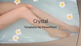  Presentation with young man and a woman - Amazing PPT layouts having beautiful young woman taking bath backdrop and a coral colored foreground