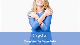  Presentation with confident love - PPT layouts consisting of beautiful young woman wearing blue sweater over isolated background hugging oneself happy and positive smiling confident self love and self care background and a teal colored foreground