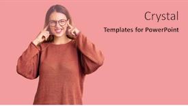  Presentation with deaf - Theme featuring beautiful-young-woman-wearing-casual background and a coral colored foreground