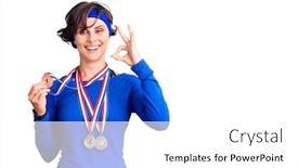  Presentation with real woman hair texture human - Slides having beautiful-young-woman-with-short background and a white colored foreground