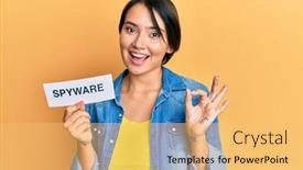  Presentation with hair - Slide deck consisting of beautiful-young-woman-with-short background and a yellow colored foreground