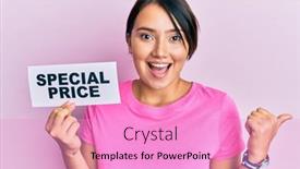  Presentation with price - Amazing presentation having beautiful-young-woman-with-short backdrop and a lilac colored foreground