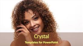  Presentation with hair - Cool new theme with beautiful young woman with wavy backdrop and a tawny brown colored foreground