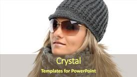  Presentation with washing clothes quotes - Amazing presentation design having beautiful young woman with winter backdrop and a  colored foreground