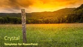  Presentation with mountain view - Amazing theme having beautifull-mountain-view-in-summer backdrop and a tawny brown colored foreground