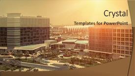  Presentation with abu dhabi - Amazing slide deck having beautifull view on abu dhabi backdrop and a  colored foreground